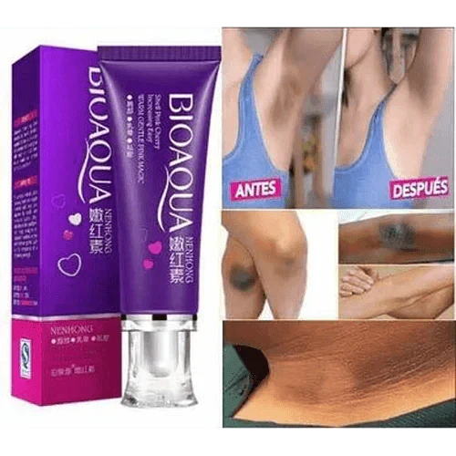 CREMA ACLARANTE , ZONAS OSCURAS - BIOAQUA SHELL PINK CHERRY