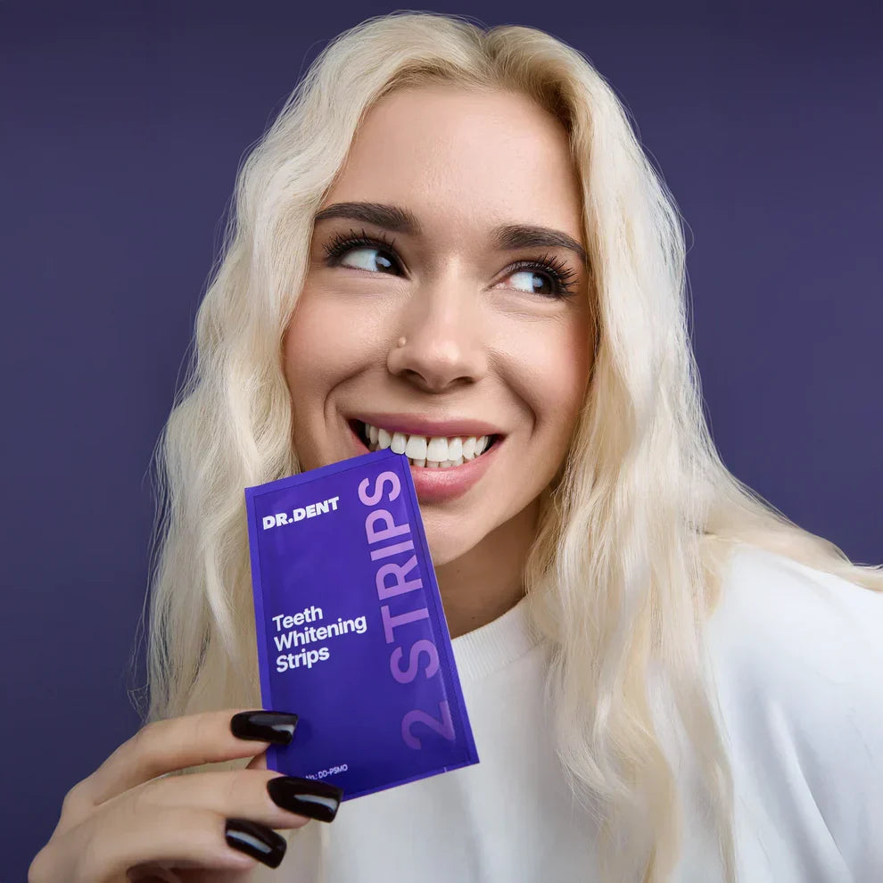 TIRAS MORADAS BLANQUEADORAS 🦷💜