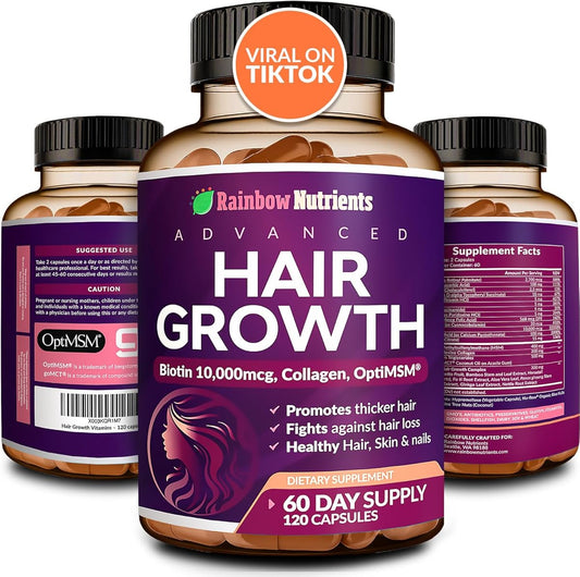 SUPLEMENTO HAIR GROWTH ADVANCED X120 CAP. (CRECIMIENTO DE CABELLO)