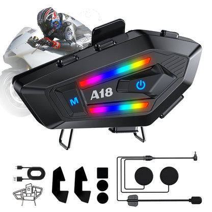 Intercomunicador Audífonos Bluetooth Para Casco De Moto A18