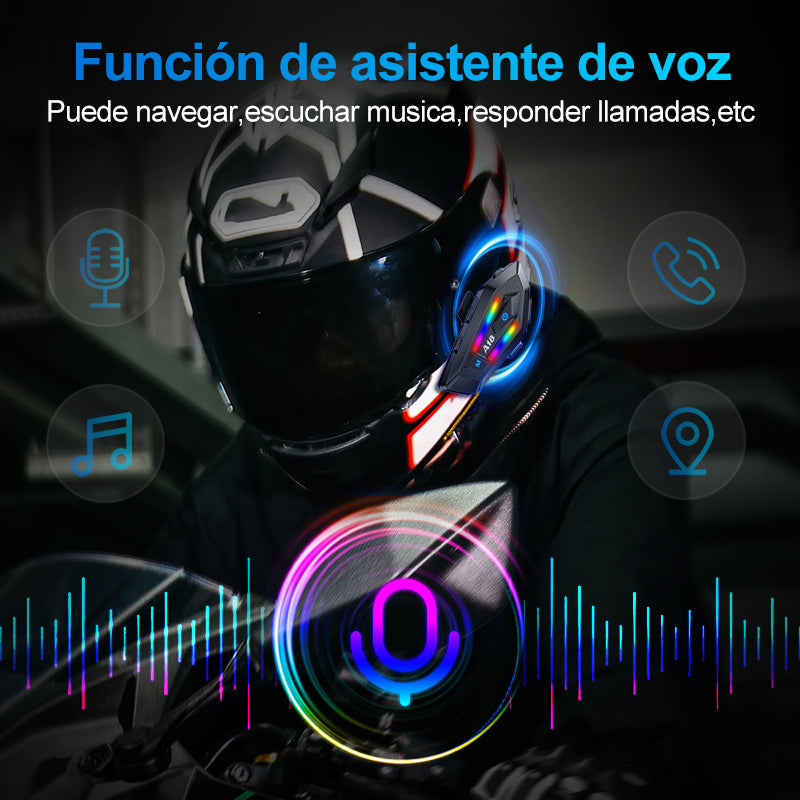Intercomunicador Audífonos Bluetooth Para Casco De Moto A18