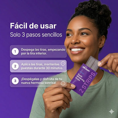 TIRAS MORADAS BLANQUEADORAS 🦷💜