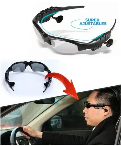 LENTES DE SOL CON AUDIFONOS BLUETOOTH + ENVIO GRATIS